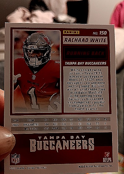 2025 Panini Score-A-Treat #150 Rachaad White — back