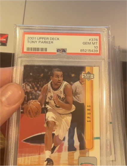 2001 Upper Deck #376 Tony Parker — front