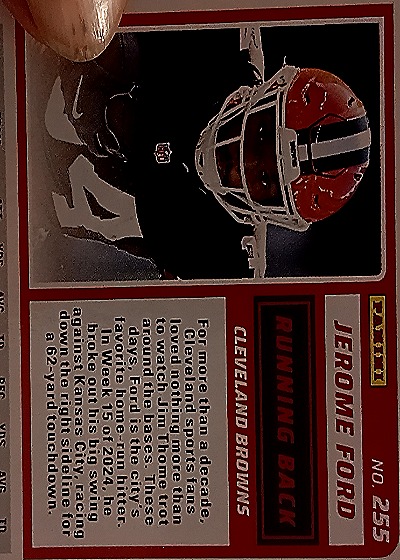 2025 Panini Score-A-Treat Halloween #255 Jerome Ford — back