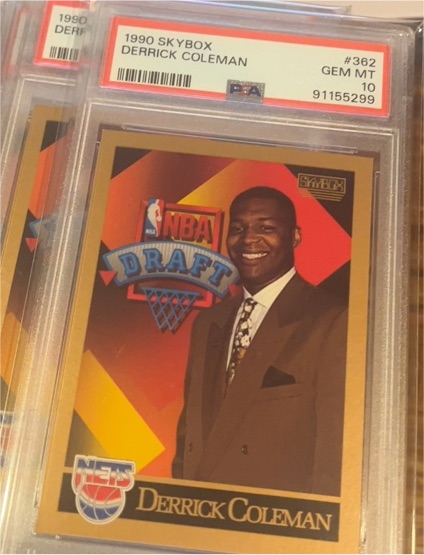 1990 Skybox #362 Derrick Coleman — front