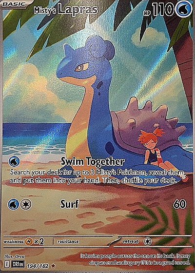 2023 Pokémon SV10: Destined Rivals #194 Misty's Lapras — front