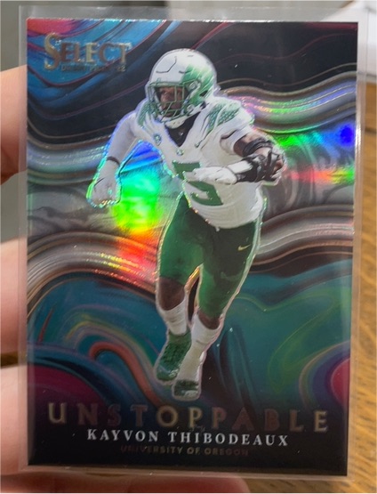 2022 Panini Select Draft Picks Unstoppable #US-KT Kayvon Thibodeaux — front