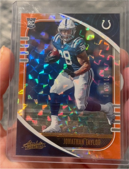 2020 Panini Absolute #161 Jonathan Taylor Rookie Card — front