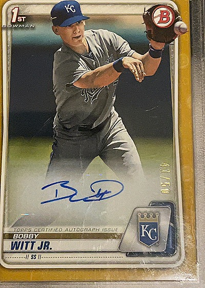 2020 Bowman 1st #CPA-BWJ Bobby Witt Jr. — front