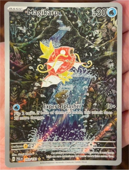 2023 Pokémon Paldea Evolved #203 Magikarp Illustration Rare Holo — front