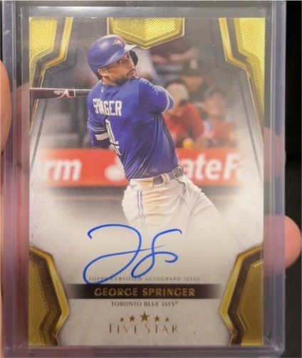 2024 Topps Five Star #FSA-GS George Springer — front