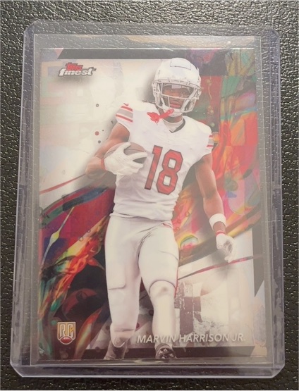 2024 Topps Finest #89 Marvin Harrison Jr. — front