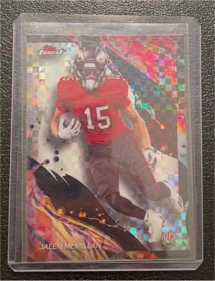 2024 Topps Finest #196 Jalen McMillan — front