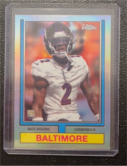 2024 Topps Chrome 1974 Topps Football #74TF-15 Nate Wiggins — front
