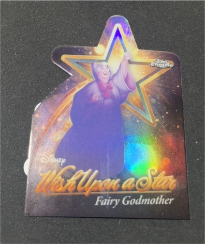 2025 Topps Disney Wonder #W-20 Fairy Godmother Wish Upon a Star Chrome Die-Cut — front