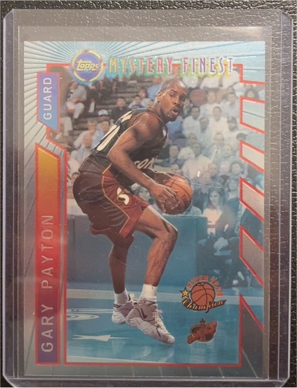 1996-97 Topps Mystery Finest #M4 Gary Payton — front