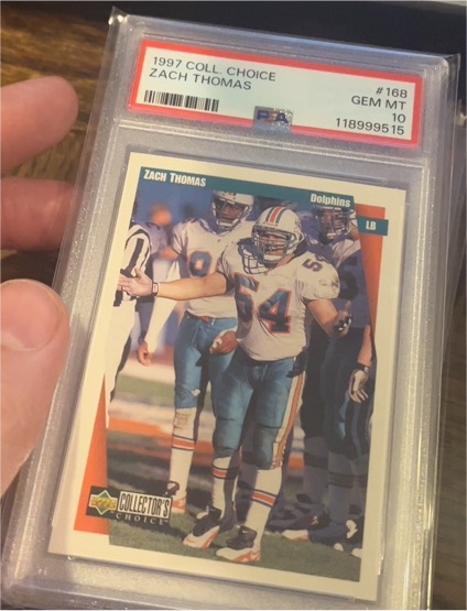 1997 Upper Deck Collector's Choice #168 Zach Thomas — front
