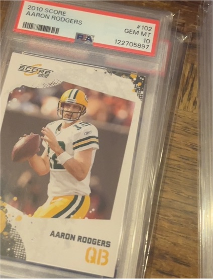 2010 Score #102 Aaron Rodgers — front