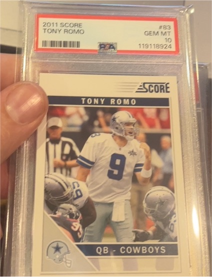 2011 Score #83 Tony Romo — front