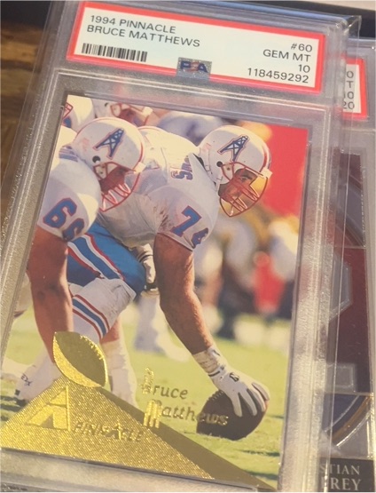 1994 Pinnacle #60 Bruce Matthews — front