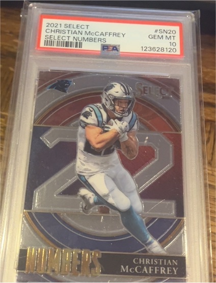 2021 Panini Select #SN-20 Christian McCaffrey — front