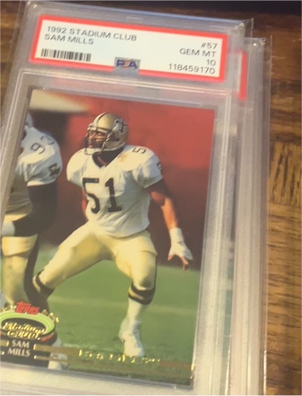 1992 Topps Stadium Club #57 Sam Mills — front