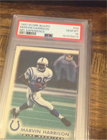 1997 Score Board #93 Marvin Harrison NFL Experience — front