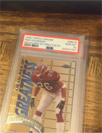 1998 Topps Chrome #MG14 Rod Woodson Measures of Greatness — front