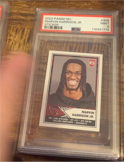 2024 Panini NFL Sticker #496 Marvin Harrison Jr. — front