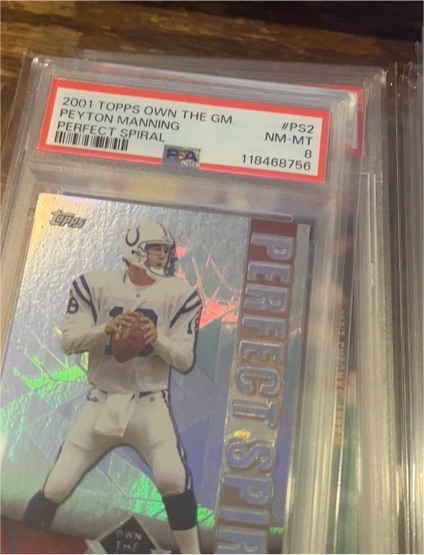 2001 Topps Own The Game #PS2 Peyton Manning Perfect Spiral — front