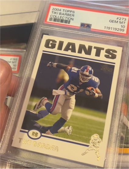 2004 Topps #273 Tiki Barber — front