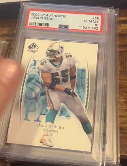 2003 SP Authentic #55 Junior Seau — front