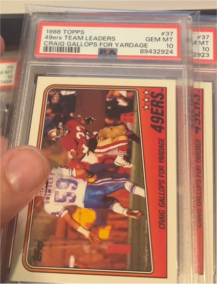 1988 Topps #37 Roger Craig 49ers Team Leaders — front