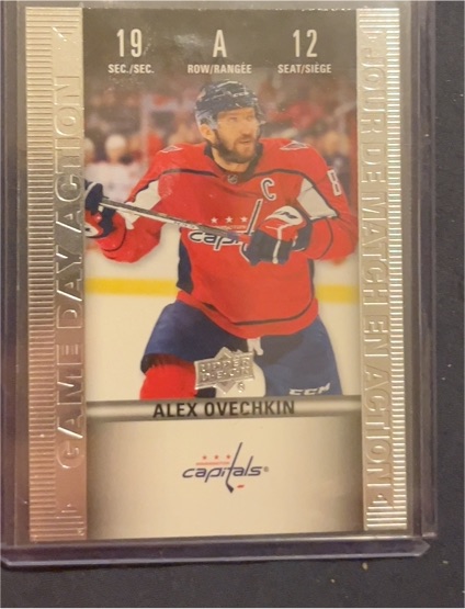 2019-20 Upper Deck Tim Hortons #HGD-12 Alex Ovechkin Game Day Action — front