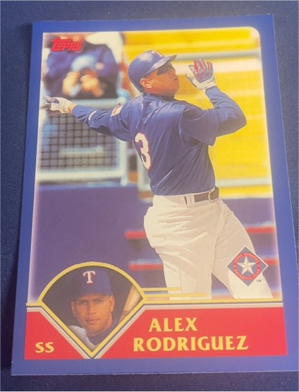 2003 Topps #1 Alex Rodriguez — front