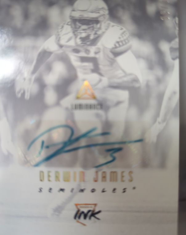 2018 Panini Luminance Rookie Ink #RI-DJ Derwin James — front