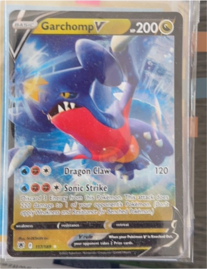 2022 Pokemon TCG Astral Radiance #117/189 Garchomp V — front