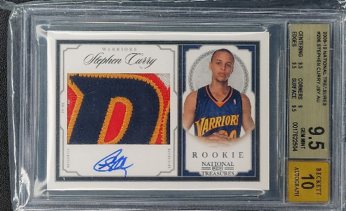 2009-10 Panini National Treasures #14 Stephen Curry — front