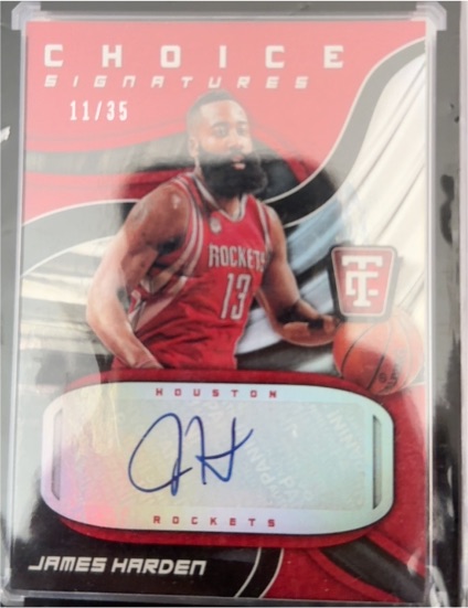 2017-18 Panini Totally Certified Choice Signatures #CS-JHA James Harden — front