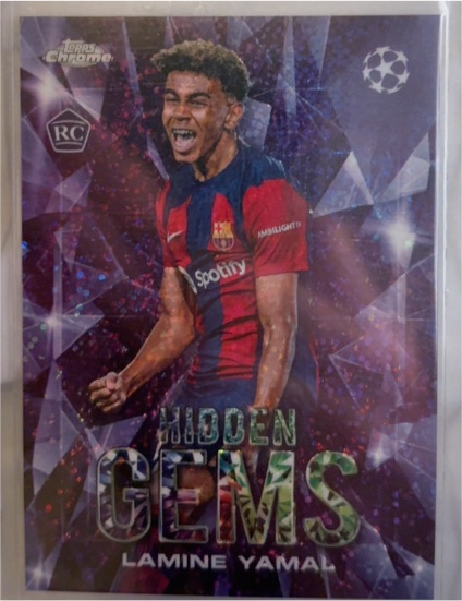 2023-24 Topps Chrome Hidden Gems #Lamine Yamal — front