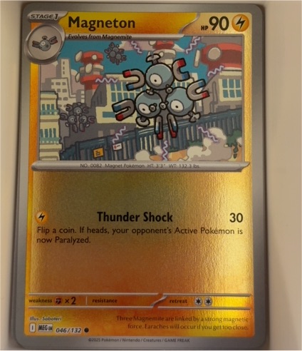 2025 Pokemon Mega Evolution #046 Magneton — front