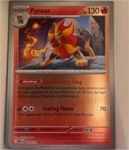 2023 Pokémon TCG ME01: Mega Evolution #024 Pyroar — front