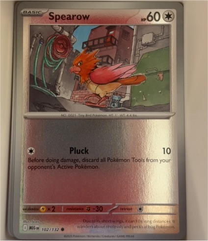 2025 Pokémon ME01: Mega Evolution #102 Spearow — front