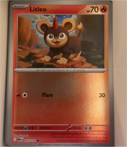 2023 Pokémon ME01: Mega Evolution #023 Litleo — front