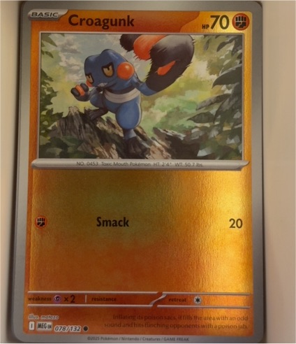 2025 Pokémon Mega Evolution #078 Croagunk — front