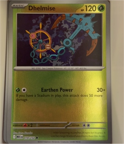 2025 Pokemon Mega Evolution #018 Dhelmise — front