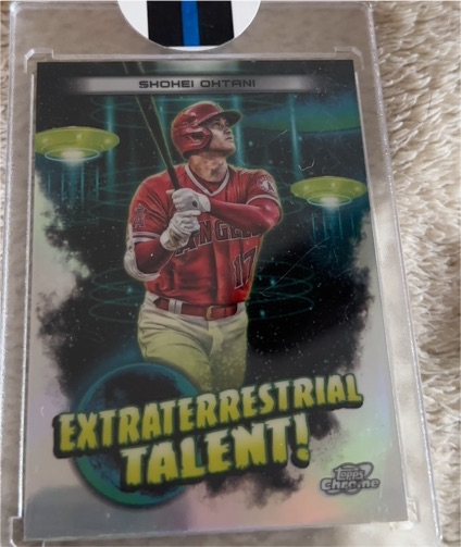 2023 Topps Cosmic Chrome #ET-9 Shohei Ohtani Extraterrestrial Talent — front