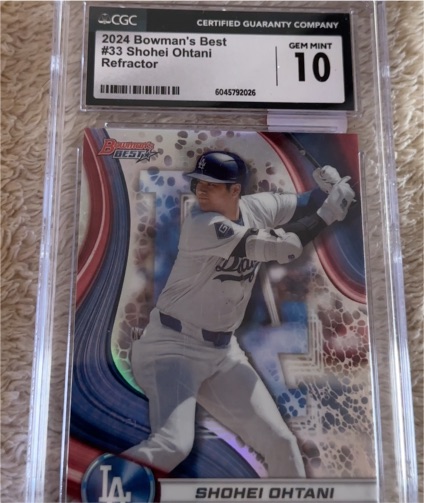 2024 Bowman's Best #33 Shohei Ohtani Refractor — front