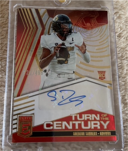 2025 Panini Donruss Elite Turn of the Century #Turn of the Century Shedeur Sanders — front