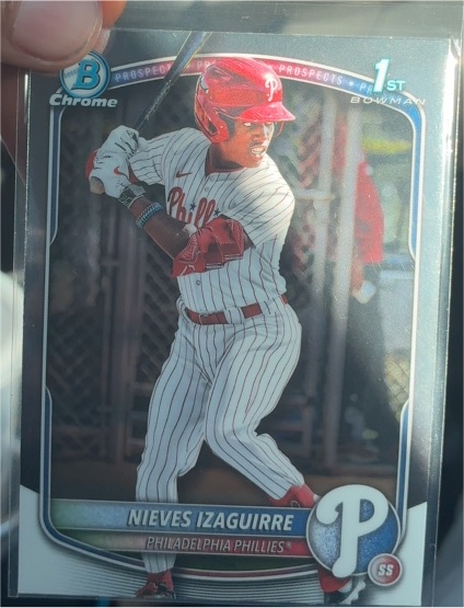 2025 Bowman Chrome #BCP-232 Nieves Izaguirre — front