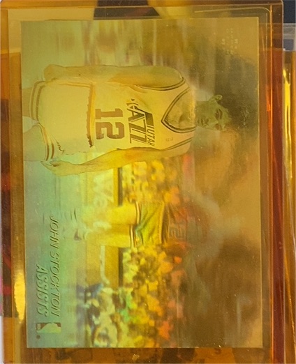 1991-92 Upper Deck #AW3 John Stockton Award Winner Hologram — front