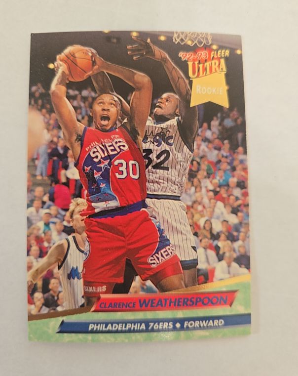 1992-93 Fleer Ultra #335 Clarence Weatherspoon — front