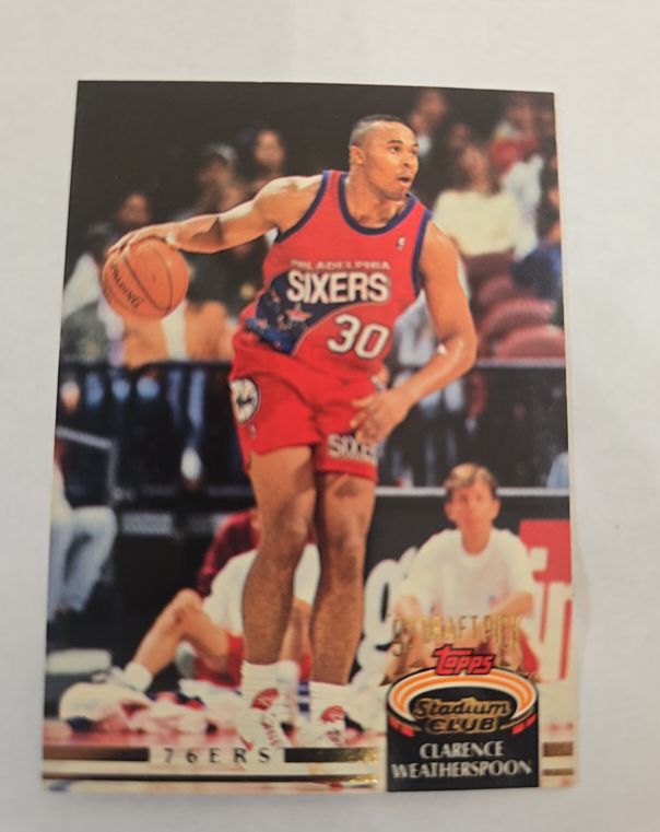 1992-93 Topps Stadium Club #346 Clarence Weatherspoon Rookie — front