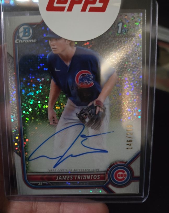 2022 Bowman Chrome #CPA-JTS James Triantos — front