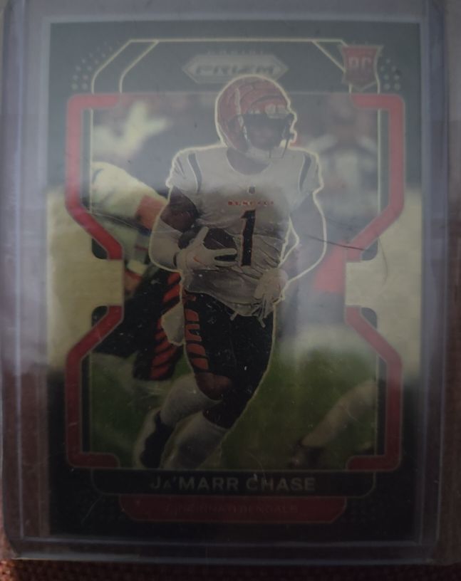 2021 Panini Chronicles Prizm Black #PB-9 Ja'Marr Chase Rookie Card — front